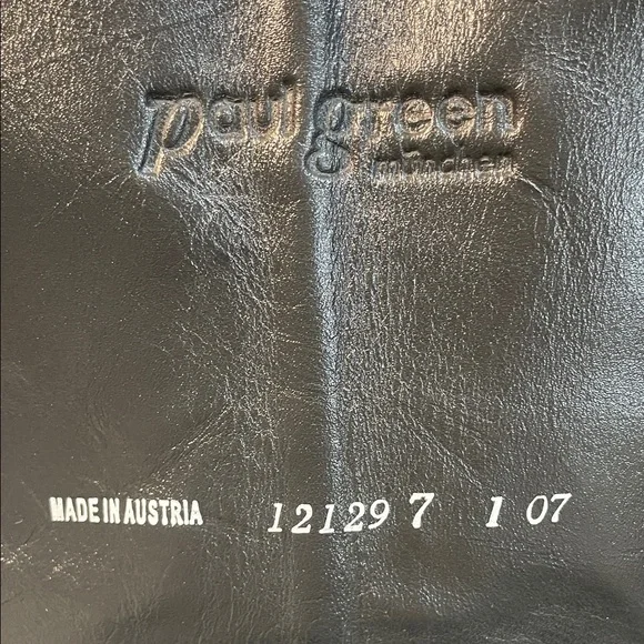 Paul Green Black Leather Knee-High Boots Sz 9 - Picture 8 of 9